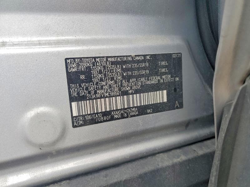 2021 TOYOTA RAV4 XLE PREMIUM 12