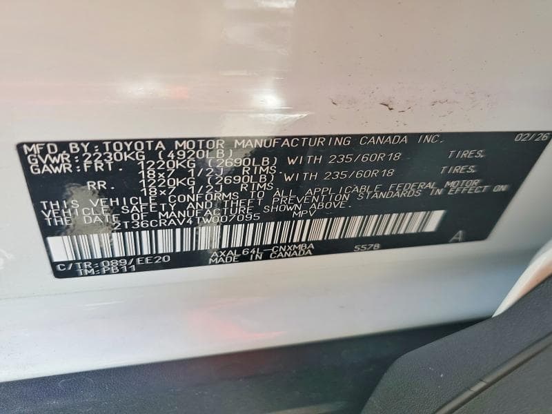2026 TOYOTA RAV4 XLE PREMIUM 12