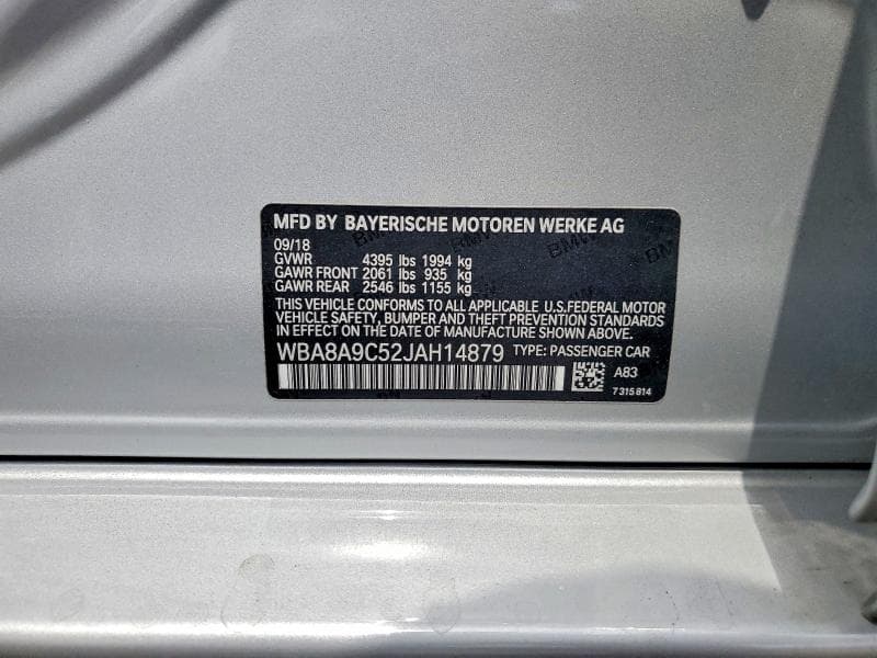 2018 BMW 320 I 12