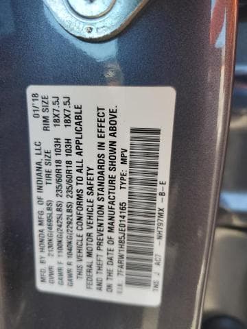 2018 HONDA CR-V EXL EXL 13