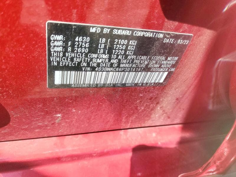 2023 SUBARU LEGACY PREMIUM 12