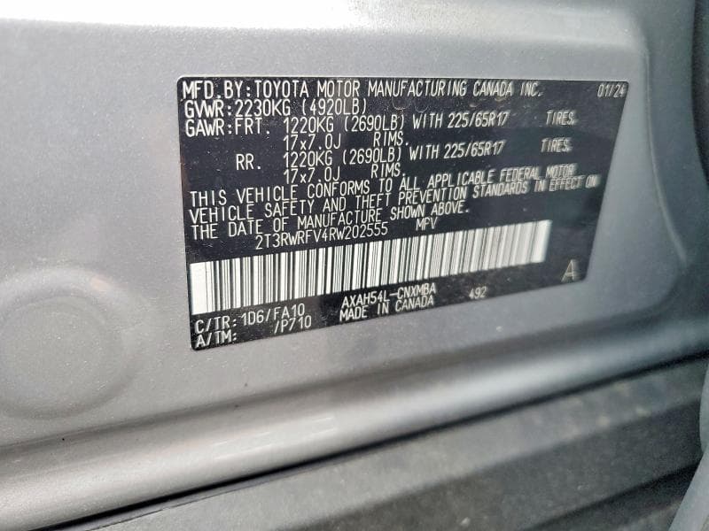 2024 TOYOTA RAV4 HYBRID XLE XLE 12