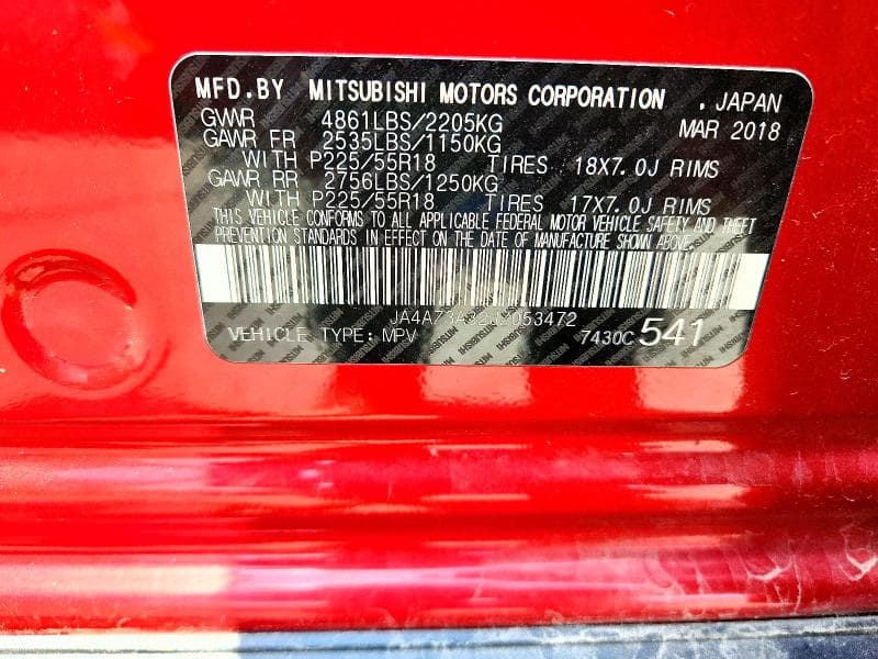 2018 MITSUBISHI OUTLANDER SE 14