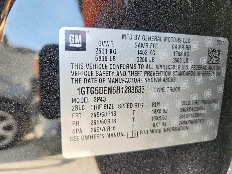 2017 GMC CANYON SLT 12