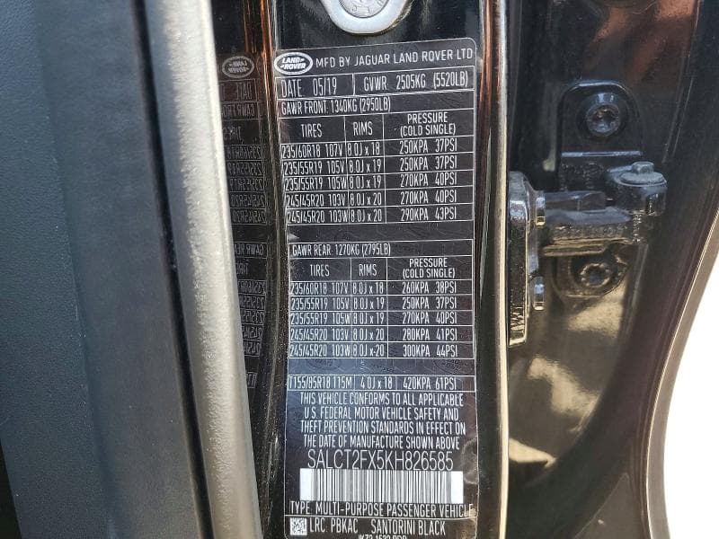 2019 LAND ROVER DISCOVERY SPORT 12