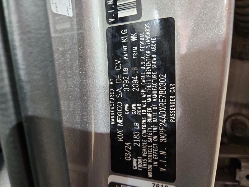 2024 KIA FORTE LXS 13