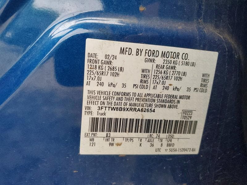 2024 FORD MAVERICK XL XL 12