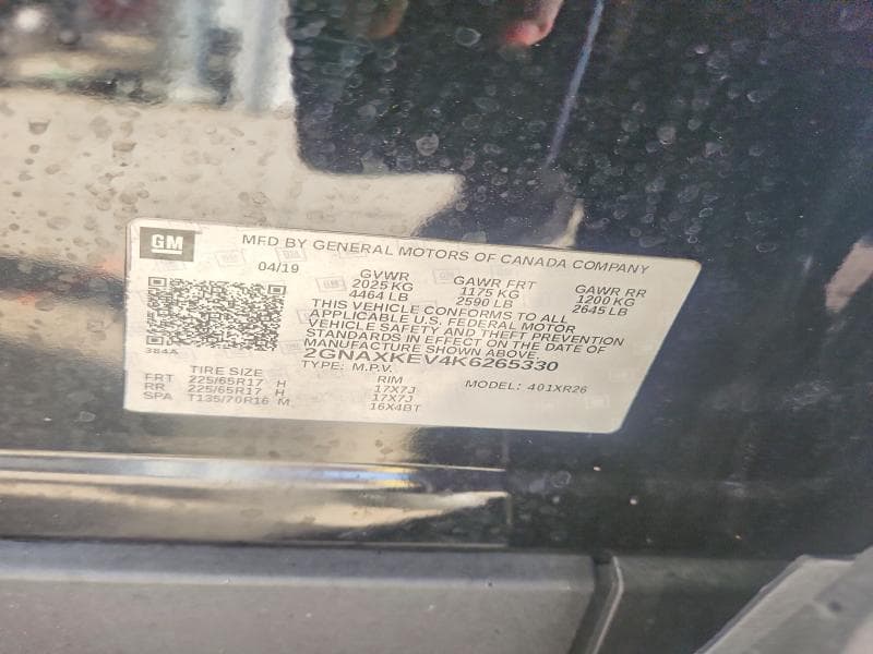 2019 CHEVROLET EQUINOX LT 13