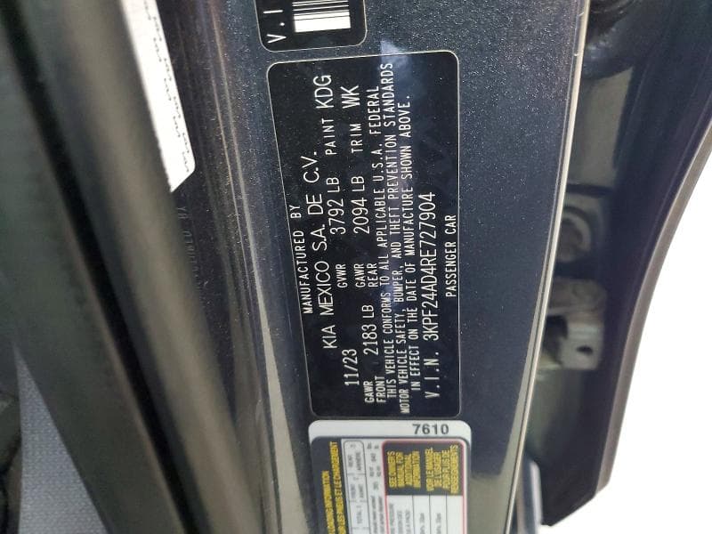 2024 KIA FORTE LXS 12