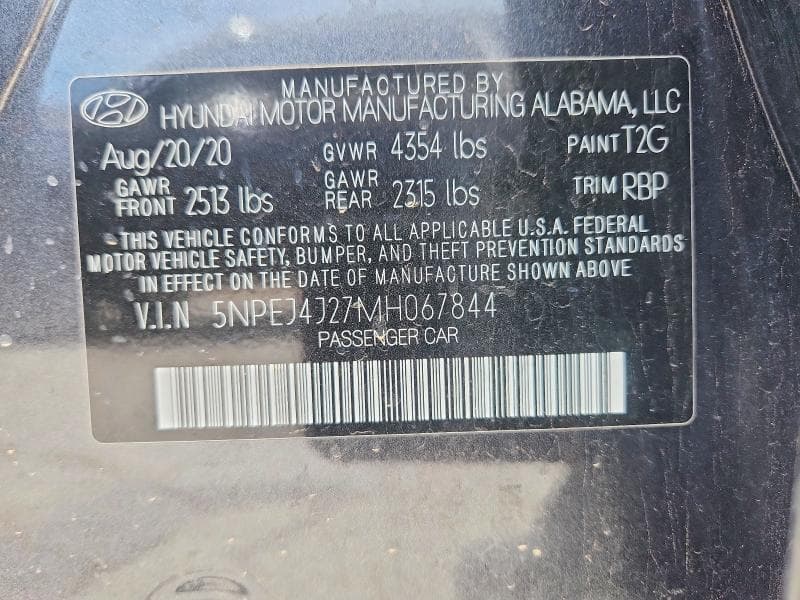 2021 HYUNDAI SONATA SEL PLUS 12