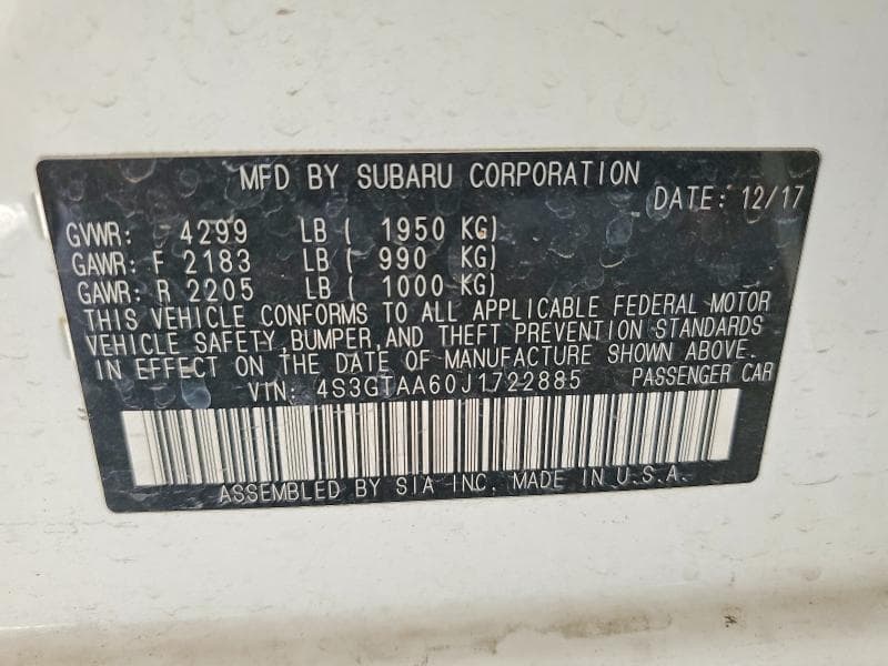 2018 SUBARU IMPREZA 12