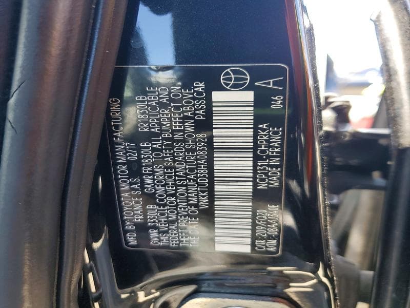 2017 TOYOTA YARIS 5-DOOR L FLEET 13