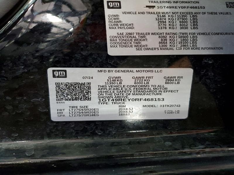 2024 GMC SIERRA K2500 DENALI K2500 DENALI 12