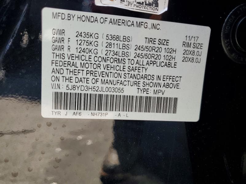 2018 ACURA MDX TECHNOLOGY TECHNOLOGY 12