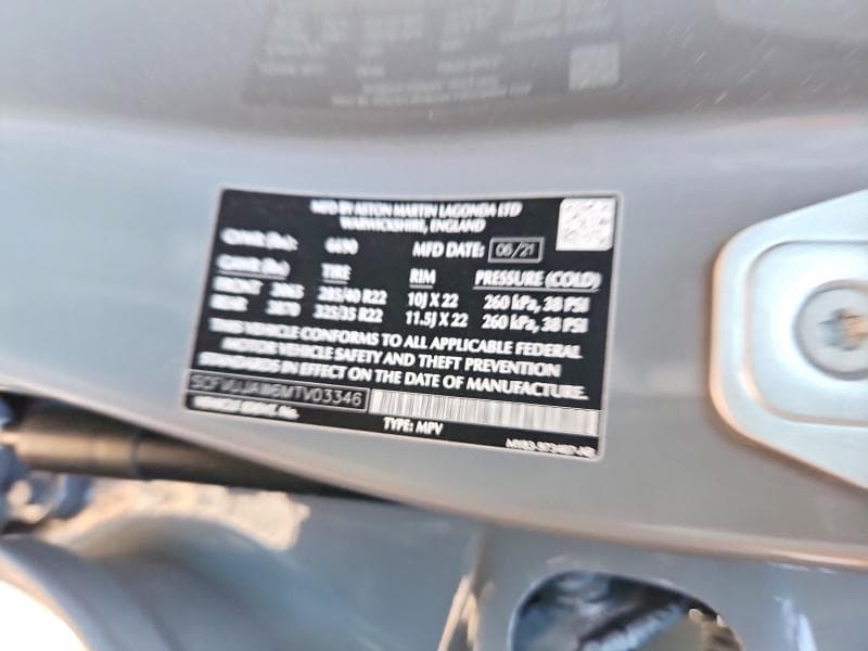 2021 ASTON MARTIN DBX 13