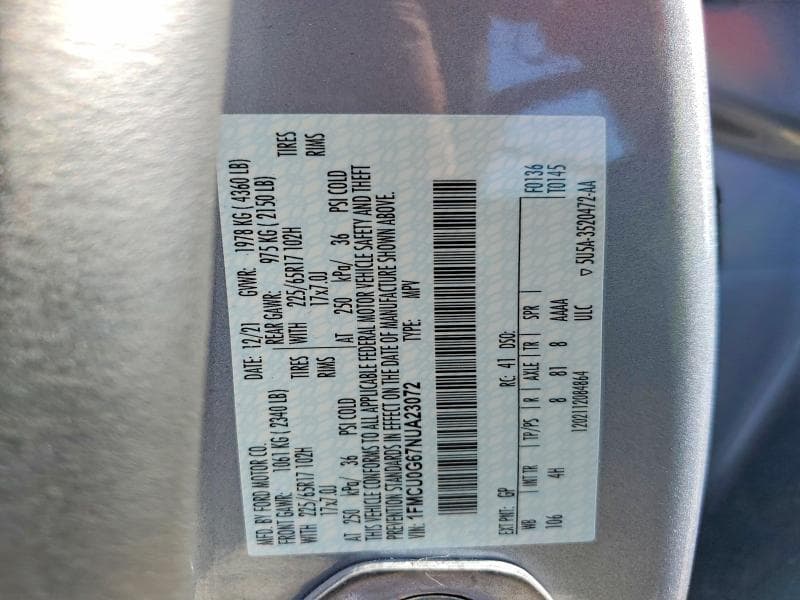 2022 FORD ESCAPE SE 13