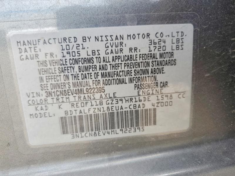 2021 NISSAN VERSA SV 13