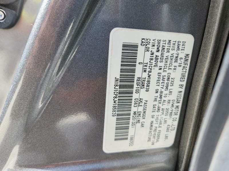 2018 NISSAN ROGUE SPORT SV 12
