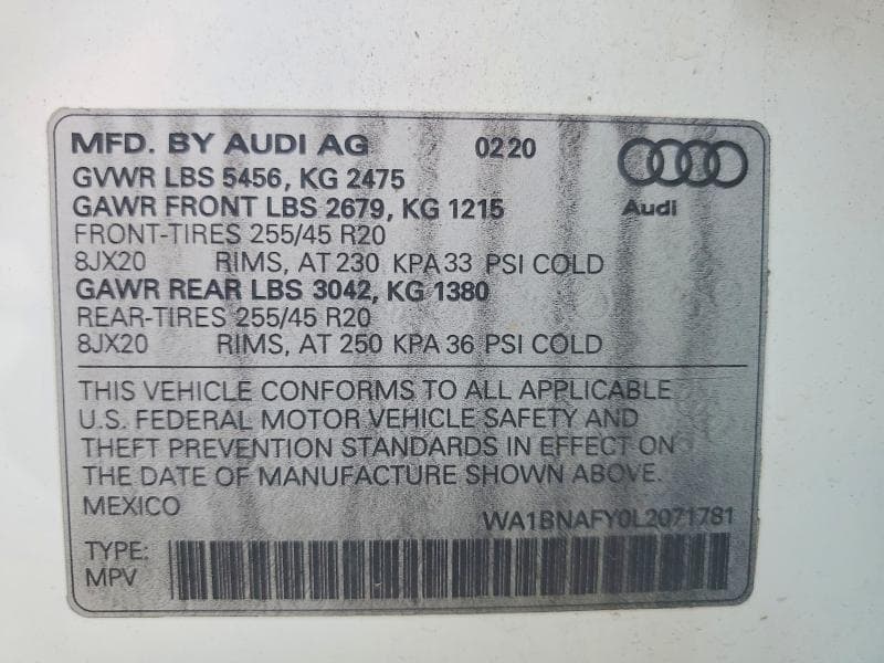 2020 AUDI Q5 PREMIUM PLUS 14