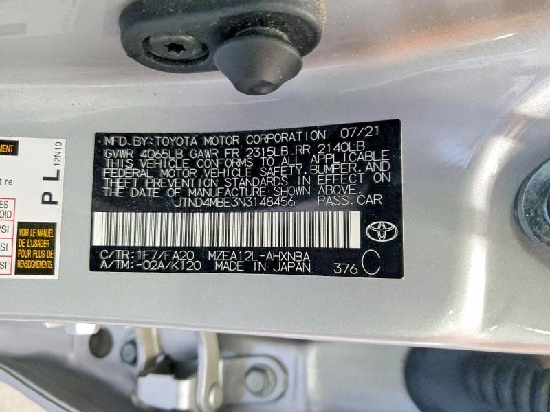 2022 TOYOTA COROLLA HATCHBACK SE 13