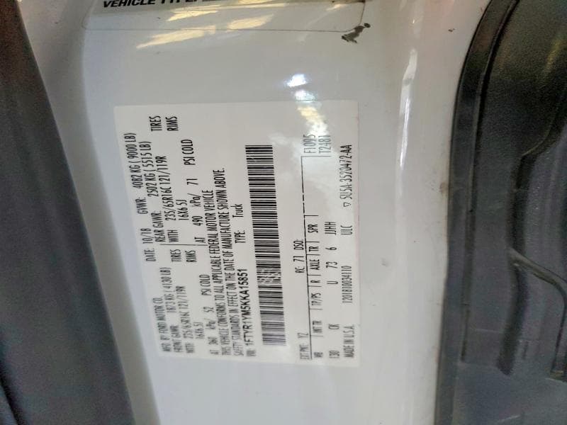 2019 FORD TRANSIT 250 DELIVERY VAN 13