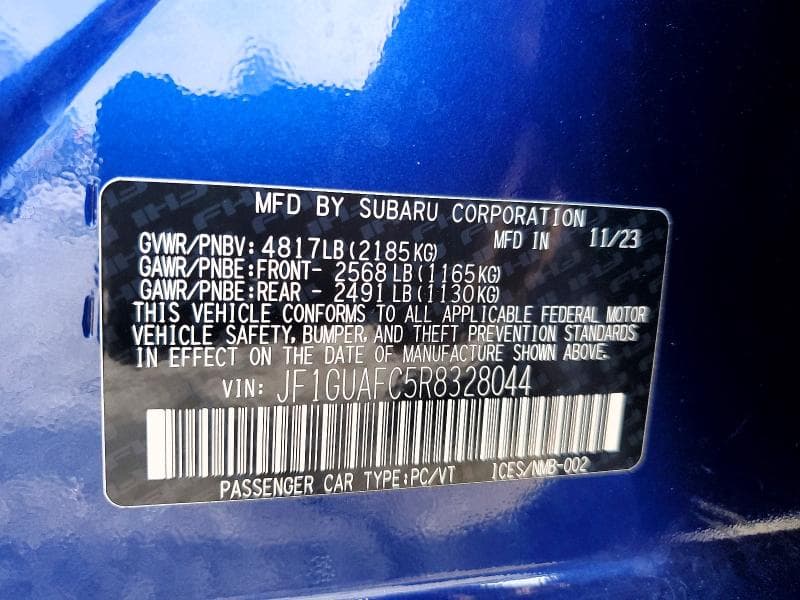 2024 SUBARU IMPREZA SPORT 13