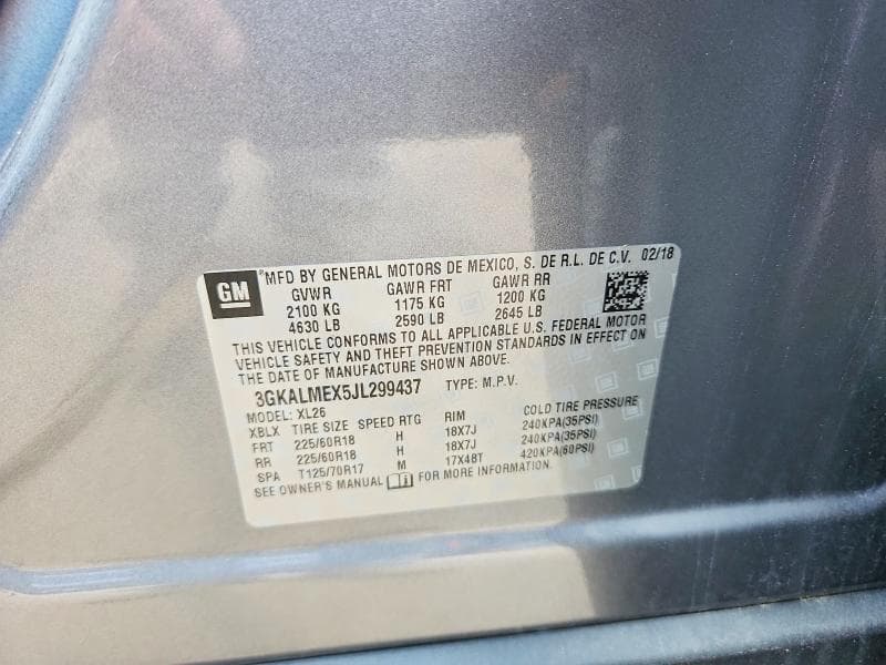 2018 GMC TERRAIN SLE 12