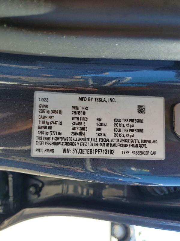 2023 TESLA MODEL 3 12