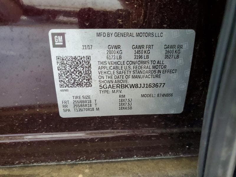 2018 BUICK ENCLAVE ESSENCE 13