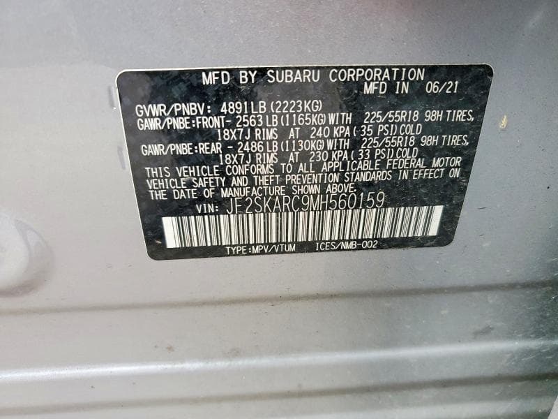 2021 SUBARU FORESTER SPORT 12