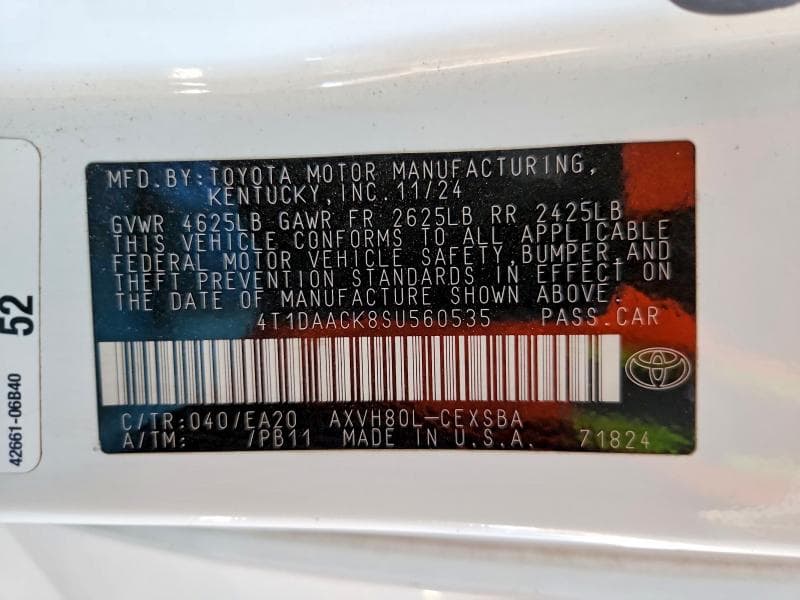 2025 TOYOTA CAMRY SE 12