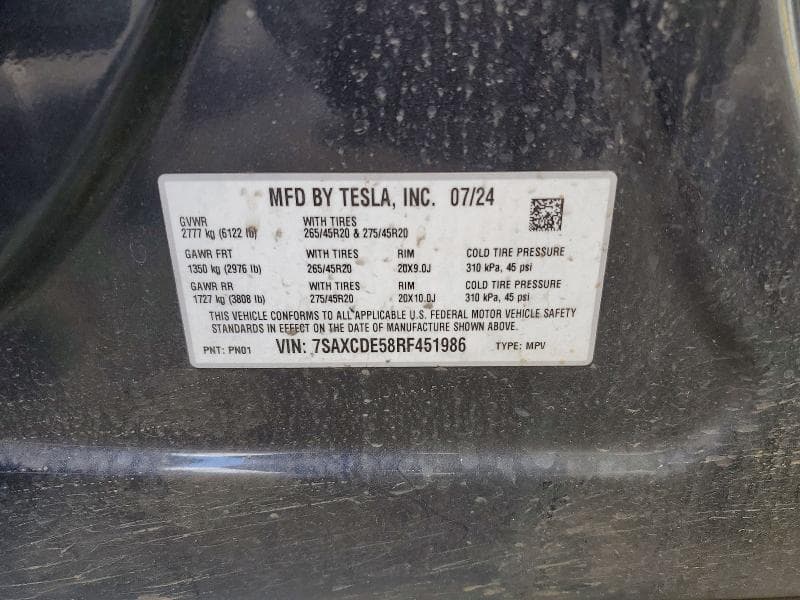 2024 TESLA MODEL X 12