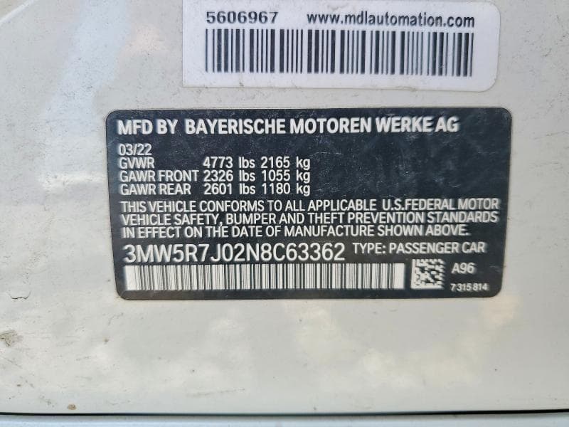 2022 BMW 330XI 12
