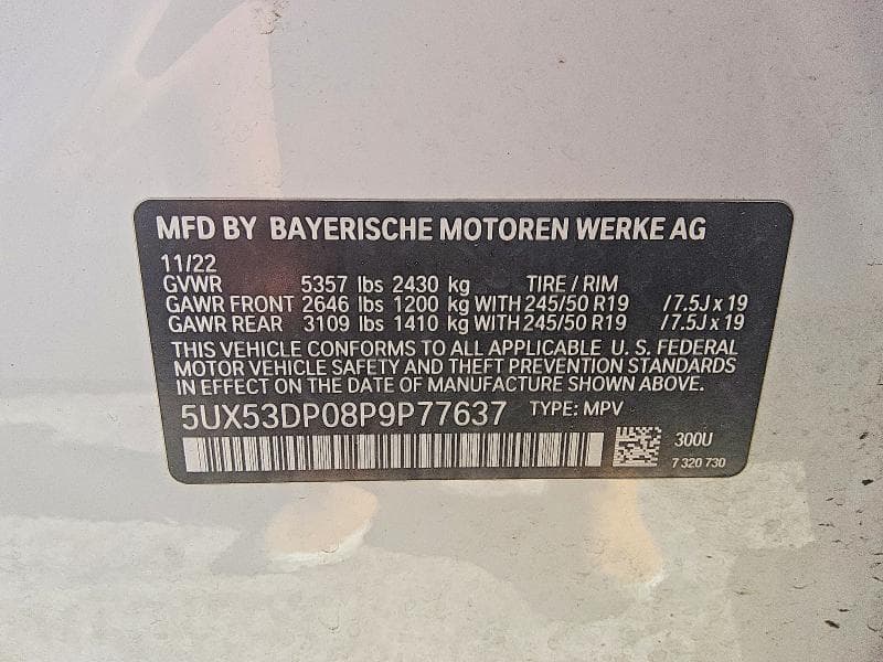 2023 BMW X3 XDRIVE30I 13