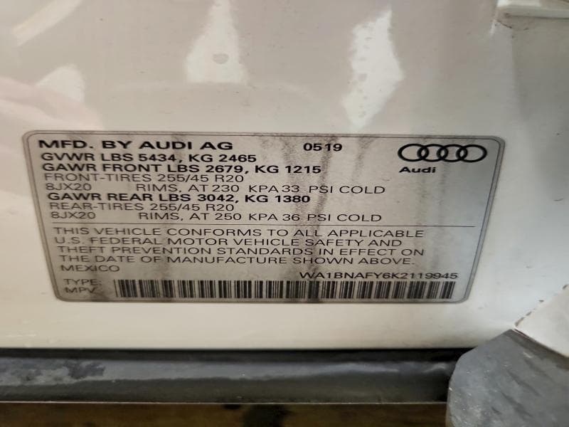 2019 AUDI Q5 PREMIUM PLUS 14