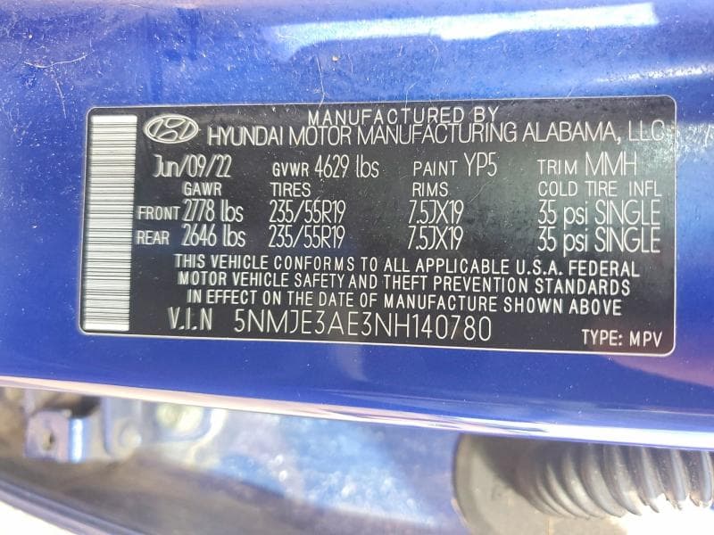 2022 HYUNDAI TUCSON LIMITED 13