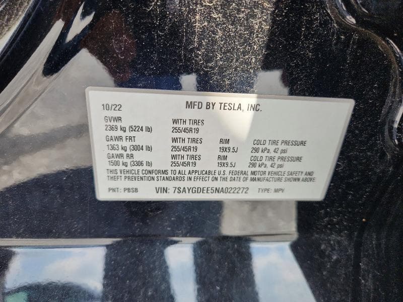 2022 TESLA MODEL Y 12