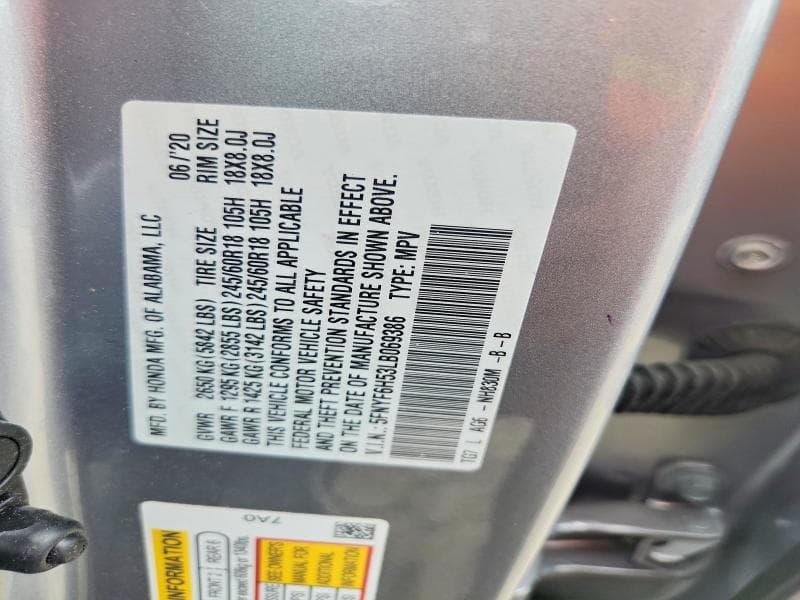2020 HONDA PILOT EXL 13