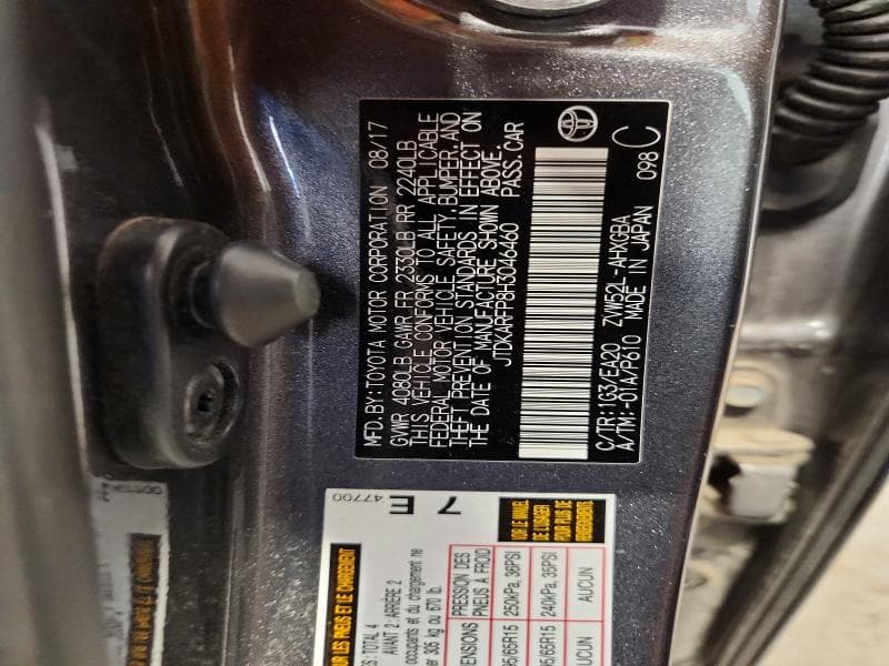 2017 TOYOTA PRIUS PRIME ADVANCED 12