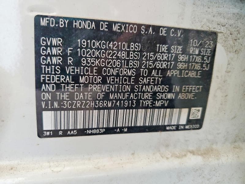 2024 HONDA HR-V LX 13