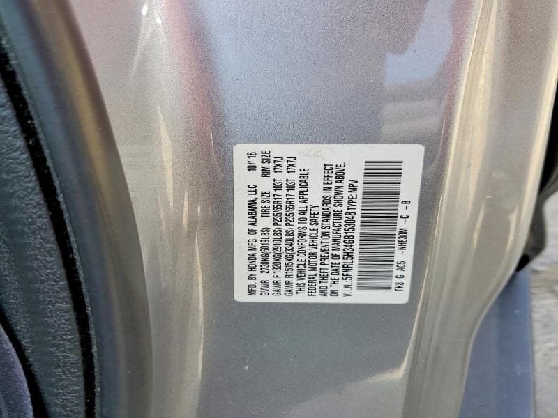 2016 HONDA ODYSSEY SE 13