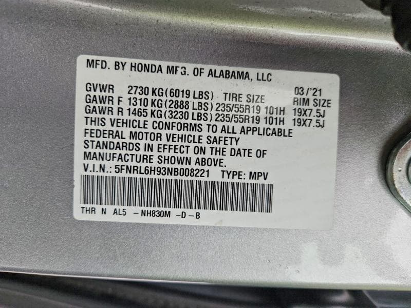 2022 HONDA ODYSSEY ELITE 13