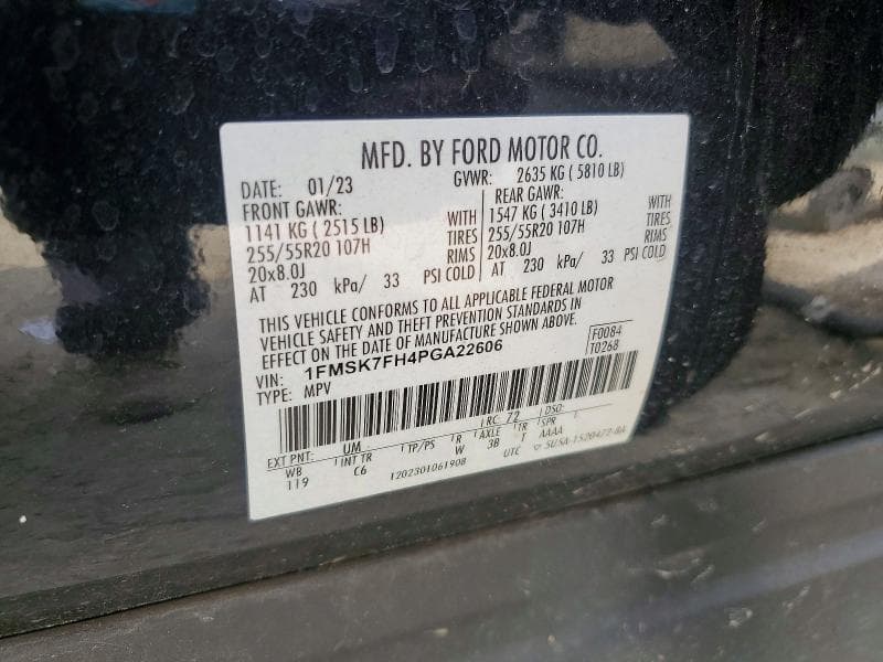 2023 FORD EXPLORER LIMITED 13