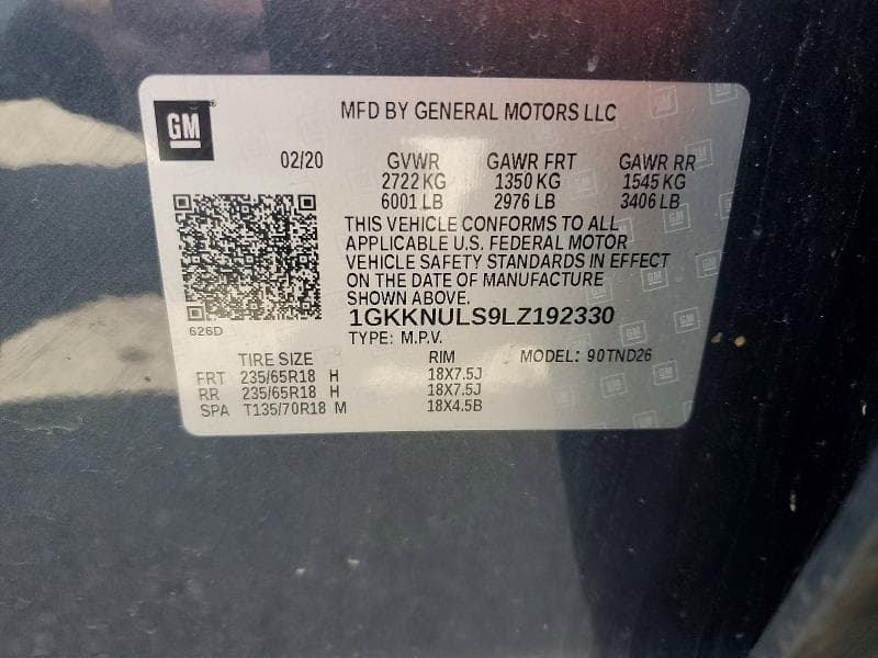 2020 GMC ACADIA SLT 13