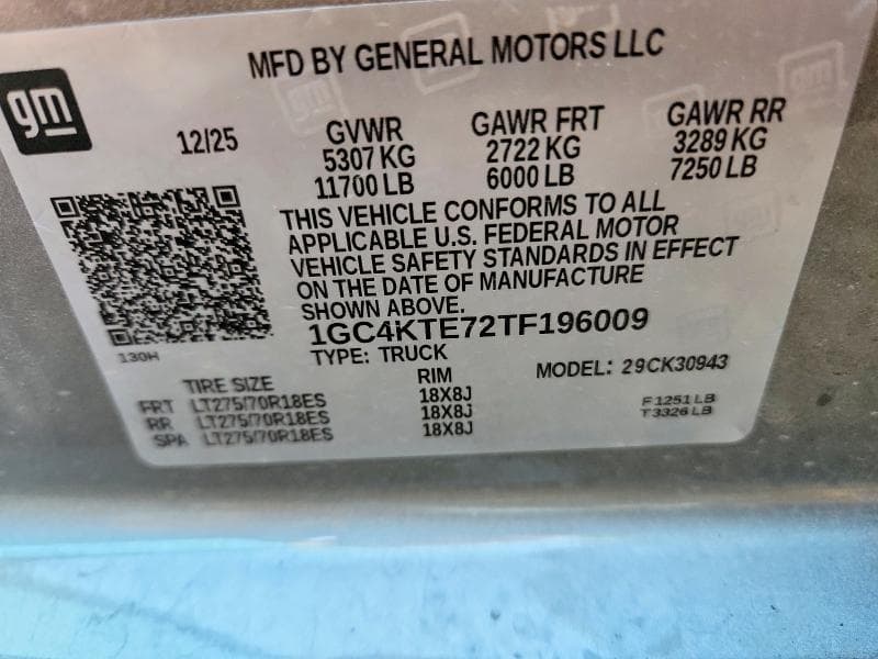 2026 CHEVROLET SILVERADO K3500 LT 12
