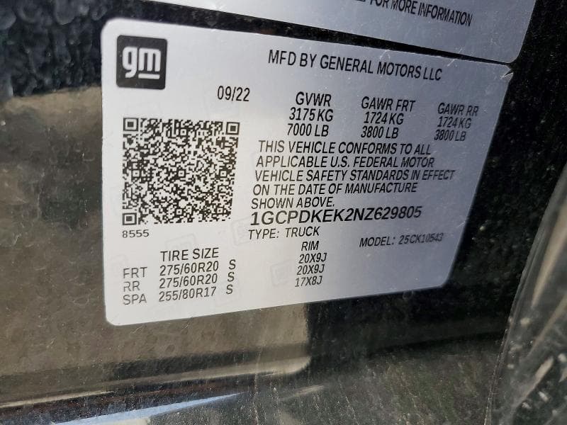2022 CHEVROLET SILVERADO K1500 LT-L 13