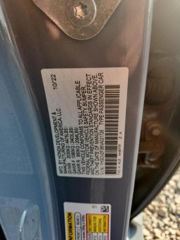 2022 HONDA ACCORD SPORT 12