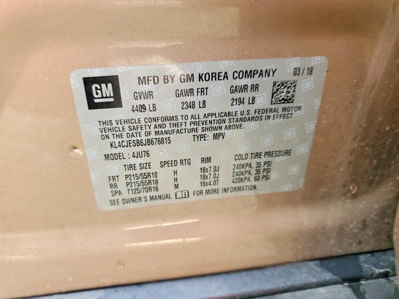 2018 BUICK ENCORE PREFERRED PREFERRED 13