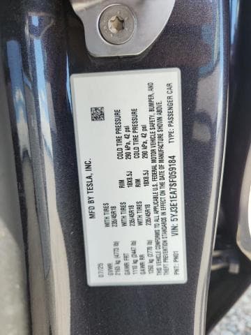 2025 TESLA MODEL 3 12