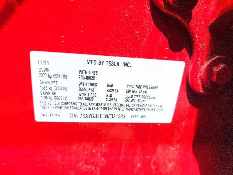 2022 TESLA MODEL Y 12